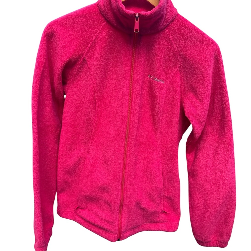 Columbia Vibrant Pink Full-Zip Fleece